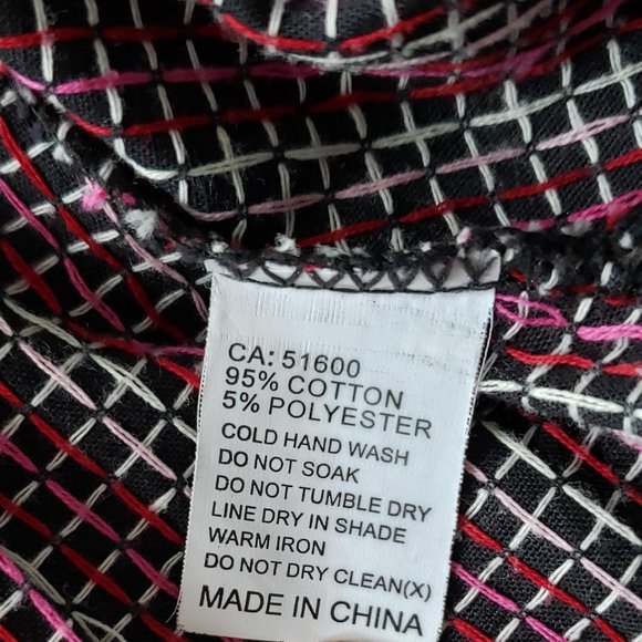 Striking (Canadian Designer) Black Shirt with Polka Dots - Picture 3 of 4